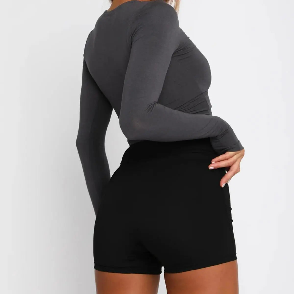 Ladies' Fit Crew Neck Long Sleeve Shirt