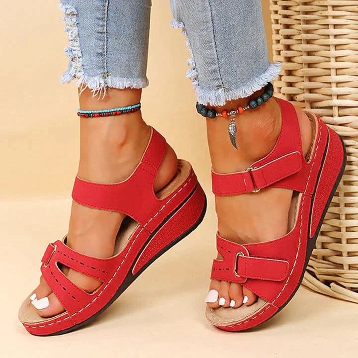 Variant image for Juris Comfort Wedge Sandals for Women - Synthetic, Orthopaedic Design-10