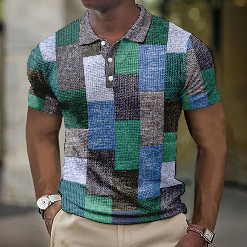 Variant image for Henry | Mens Polo Shirt – Cotton Blend, Multi-Color-25