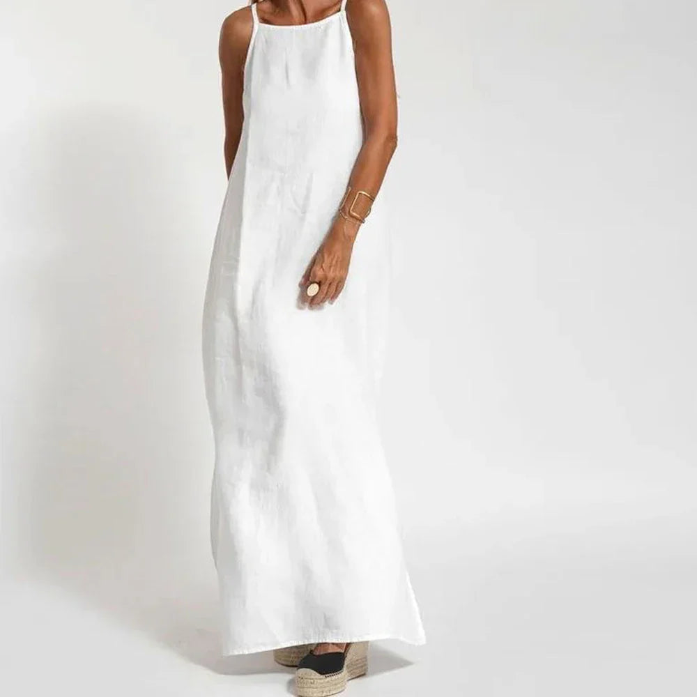 Fabulous | Women's White Slip Dress for Summer-1