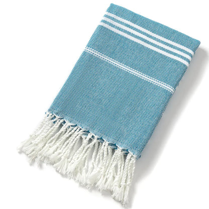 Colorful Beach Towels with Tassels, Striped Bath Towels