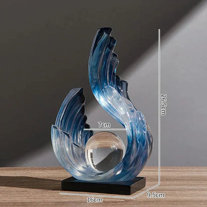 Beautiful Clear Glass Ornament with Delicate Pattern