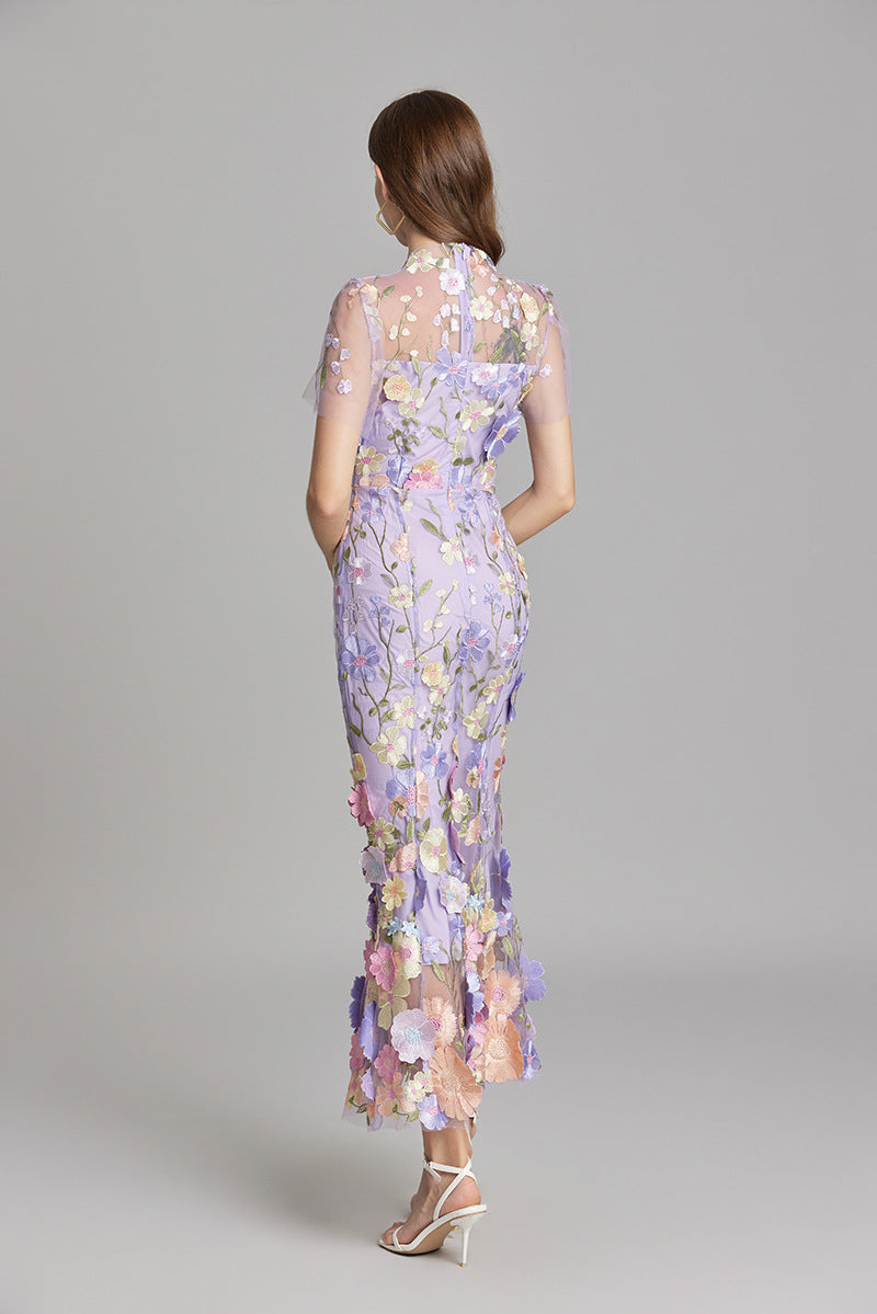 Beautiful Floral Lace Maxi Dress for Women