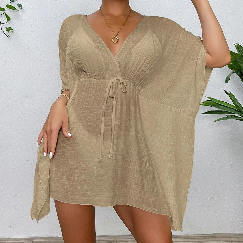 Relaxed Fit Beach Cover Up Swimsuit Dress