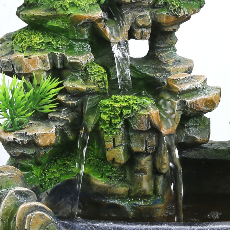 Soothing Desktop Water Fountain with LED Light
