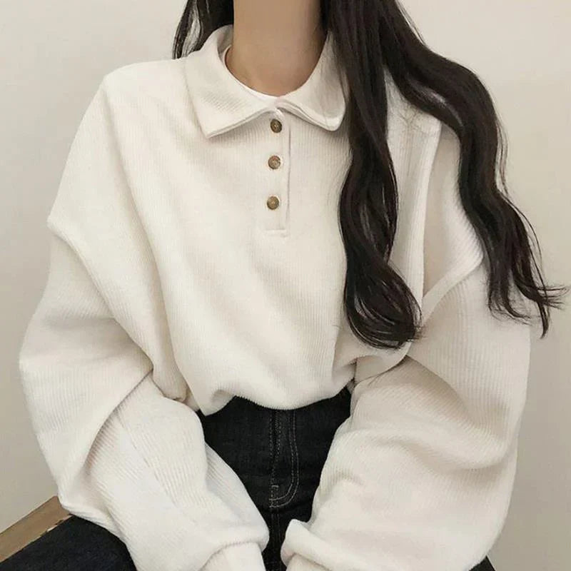 Ladies' Relaxed Fit Crew Neck Long Top - Luxivelle