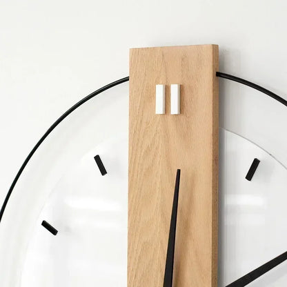 Quiet Wood Wall Clock with Silent Sweep Movement