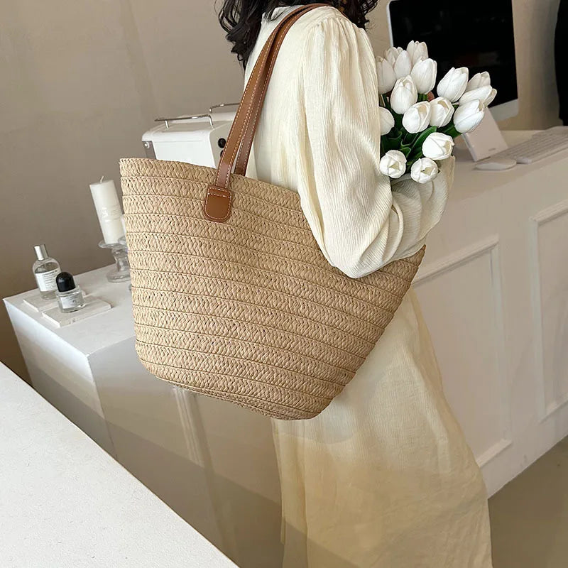 Woven Elegance Tote | Shoulder Bag-3