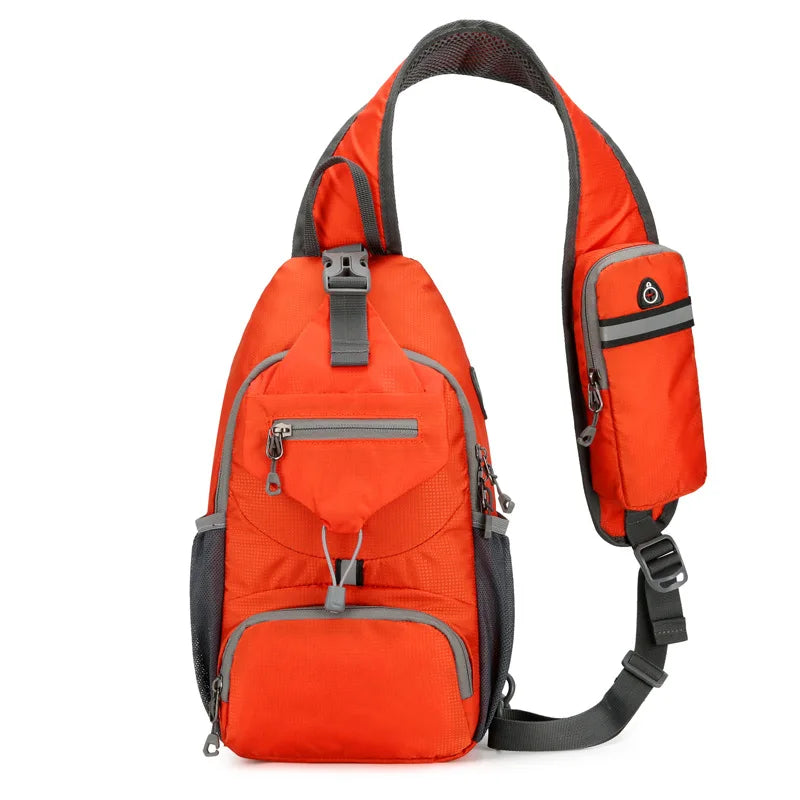 Waterproof Crossbody Daypack with Multiple Pockets