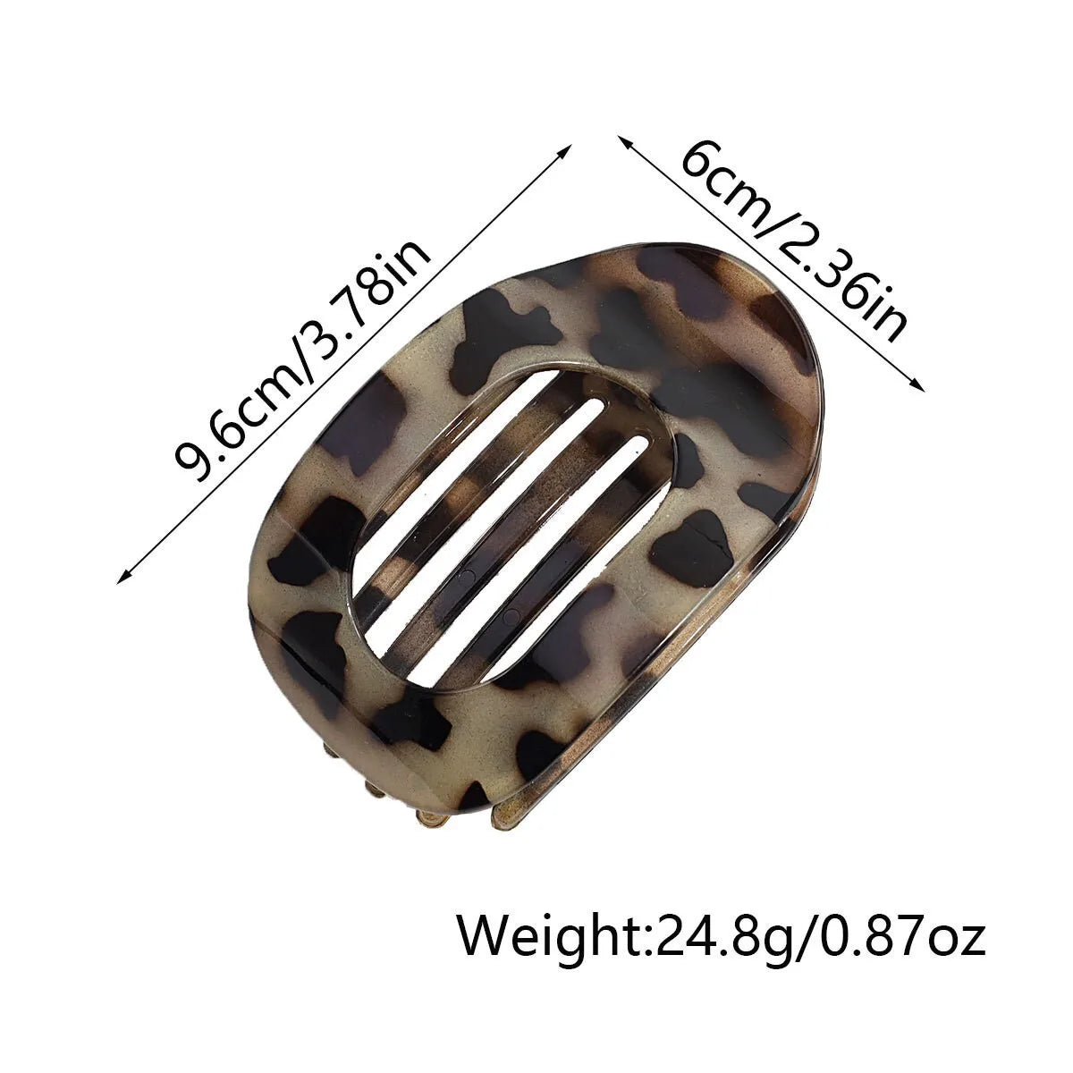 Simple Matte Hair Clips for Women Oval Hair Bun Holders