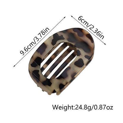 Simple Matte Hair Clips for Women Oval Hair Bun Holders