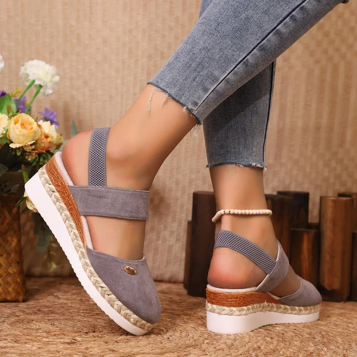 Wendy Wedge Sandals | Espadrille Wedges for Women-4