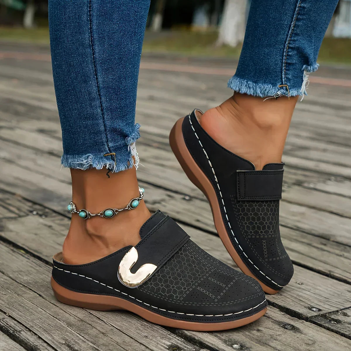 Elegant High Arch Wedge Sandals