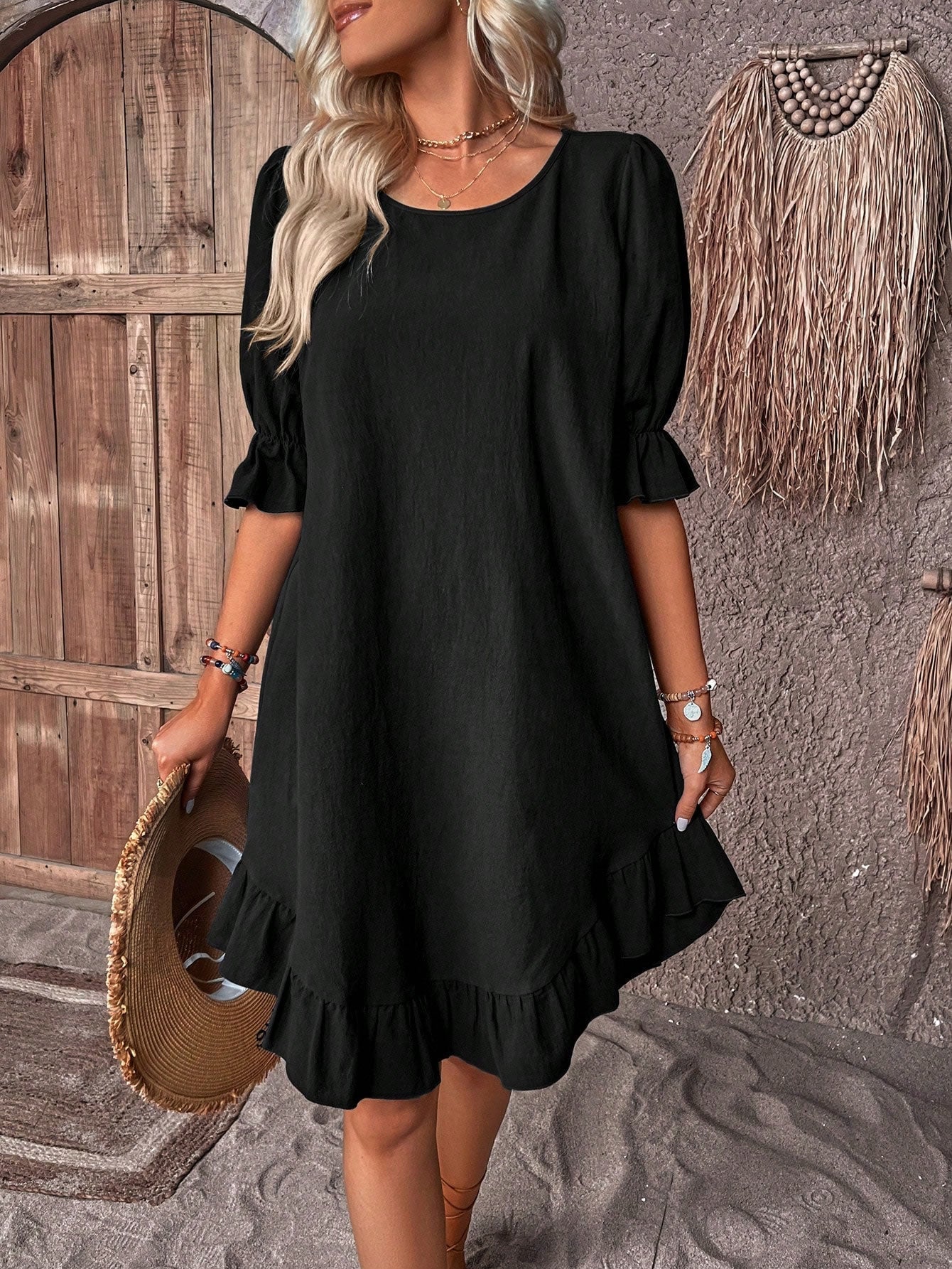 Floral Belly Cover Maternity Summer Dress