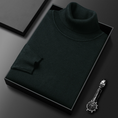 Hunter | Cashmere Cotton Turtleneck Sweater – Elegant Comfort, Versatile Fit