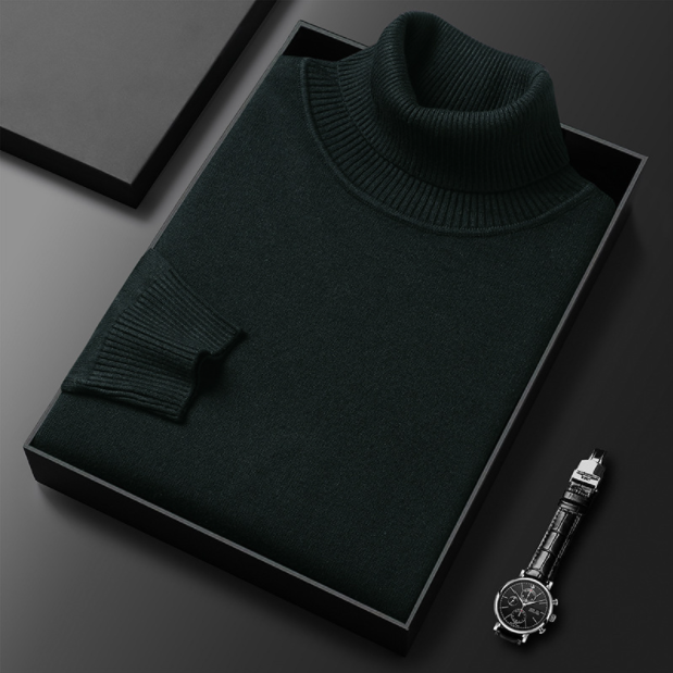 Hunter | Cashmere Cotton Turtleneck Sweater – Elegant Comfort, Versatile Fit