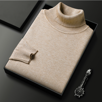 Hunter | Cashmere Cotton Turtleneck Sweater – Elegant Comfort, Versatile Fit
