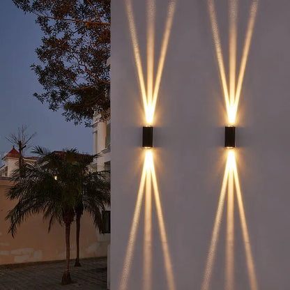 Weatherproof LED Exterior Wall Lamp – Silver Aluminium Light
