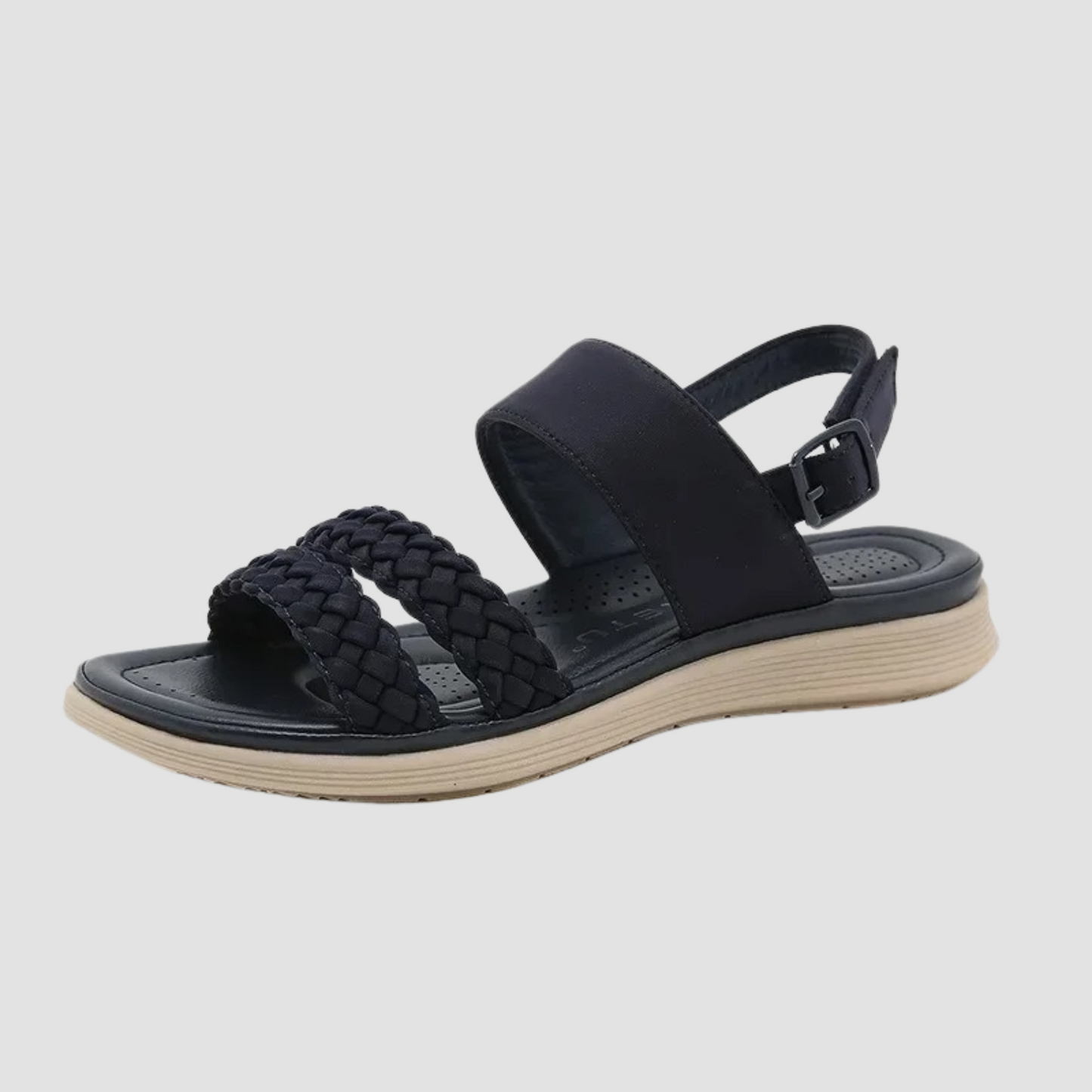 Comfortable Vegan Leather Flat Sandals