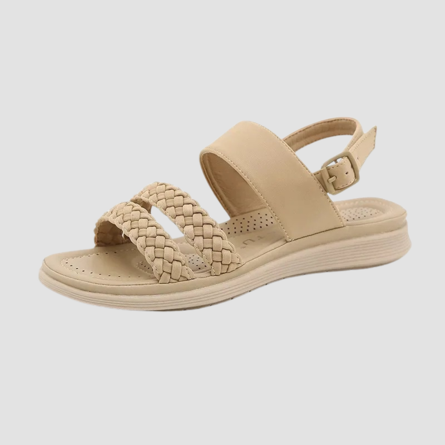Comfortable Vegan Leather Flat Sandals
