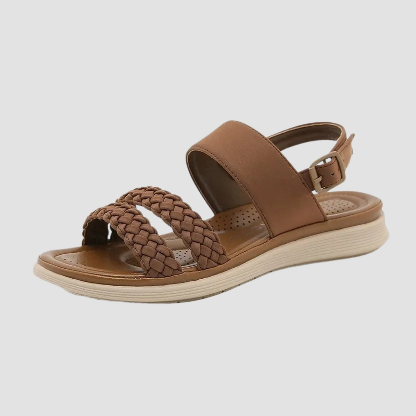 Comfortable Vegan Leather Flat Sandals