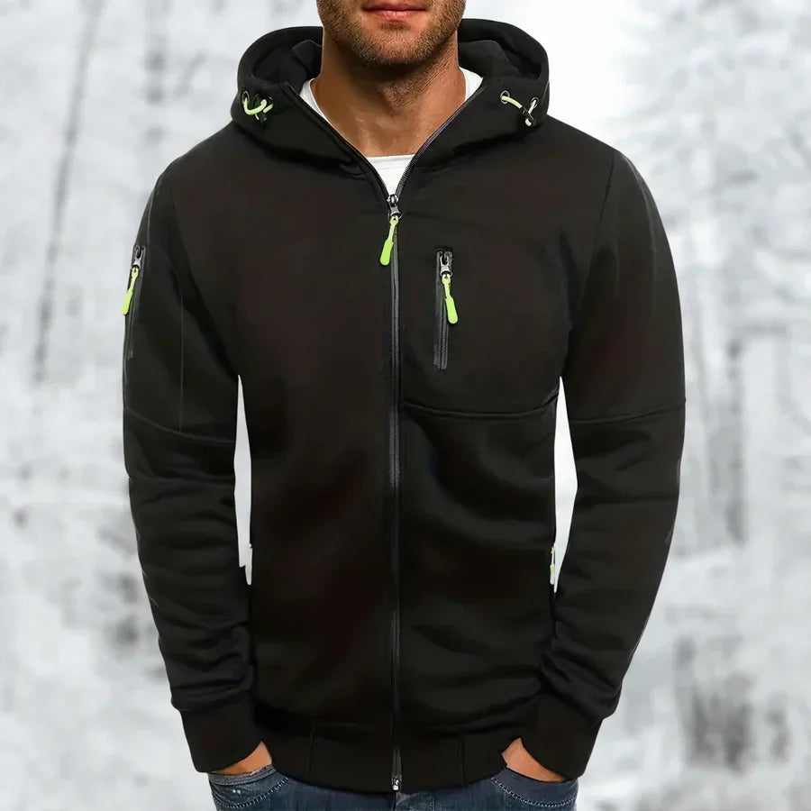 Sleek Waterproof Hoodie for Men - Luxivelle