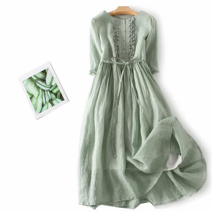 Ladies Floral Party Dress - Luxivelle
