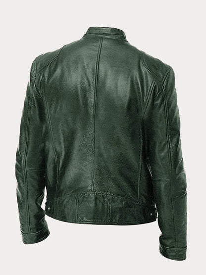Relaxed Fit Mens Zipper Jacket with Adjustable Sleeves
