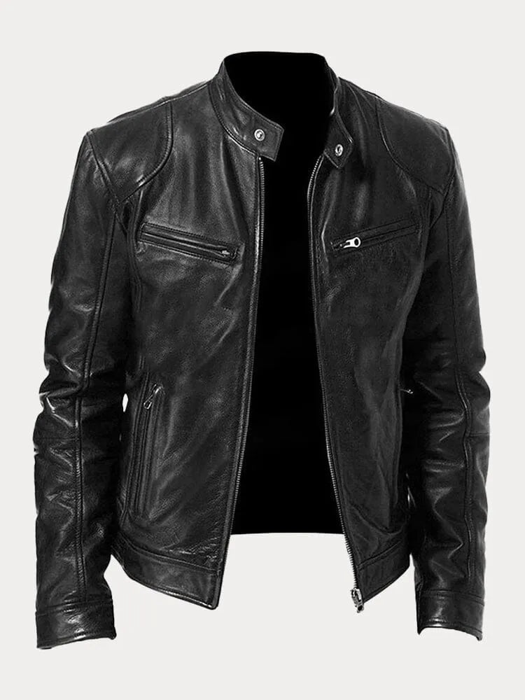 Relaxed Fit Mens Zipper Jacket with Adjustable Sleeves - Luxivelle