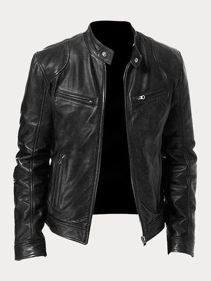 Relaxed Fit Mens Zipper Jacket with Adjustable Sleeves - Luxivelle
