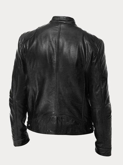 Relaxed Fit Mens Zipper Jacket with Adjustable Sleeves