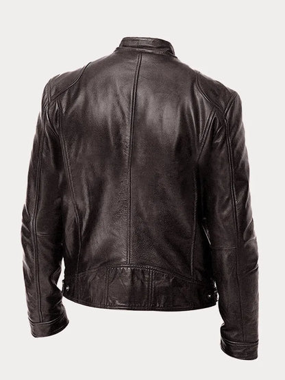Relaxed Fit Mens Zipper Jacket with Adjustable Sleeves
