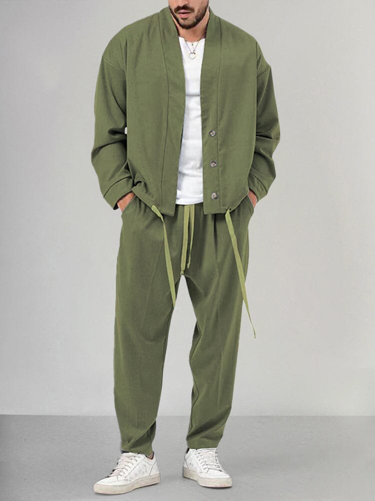 Men's Comfortable 2-Piece Sports Tracksuit Set - Luxivelle