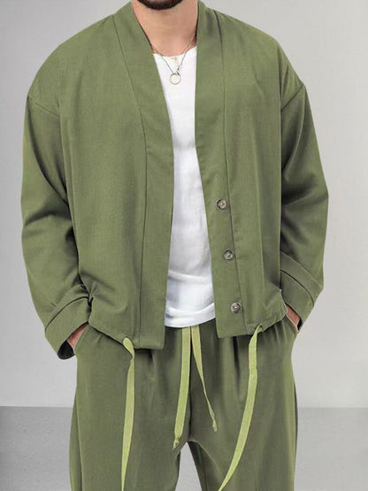 Men's Comfortable 2-Piece Sports Tracksuit Set