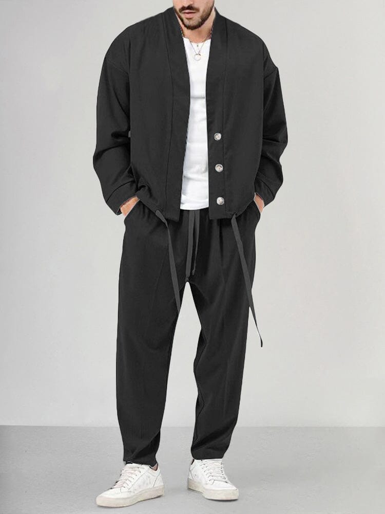 Men's Comfortable 2-Piece Sports Tracksuit Set