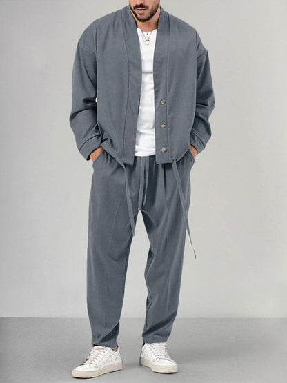 Men's Comfortable 2-Piece Sports Tracksuit Set