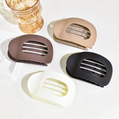 Simple Matte Hair Clips for Women Oval Hair Bun Holders