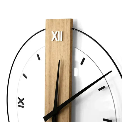 Quiet Wood Wall Clock with Silent Sweep Movement
