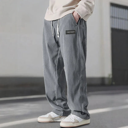 Relaxed Fit Straight Leg Mens Pants
