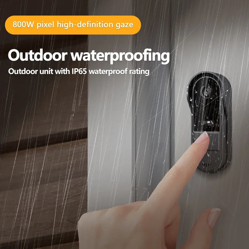 Wireless Smart Doorbell with Camera and Night Vision