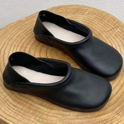Natural Vegan Flat Shoes