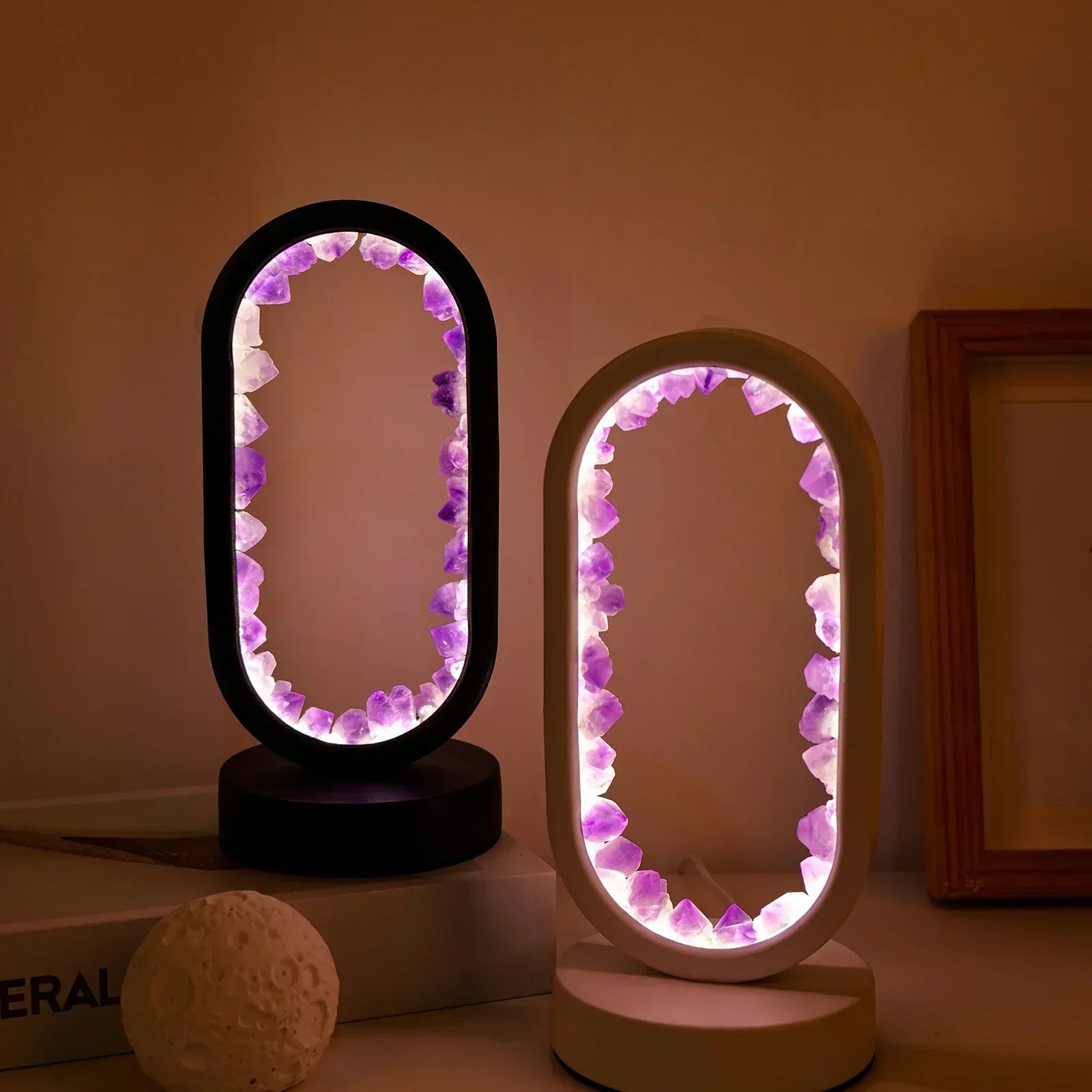 Soothing Purple Amethyst Table Lamp - Luxivelle