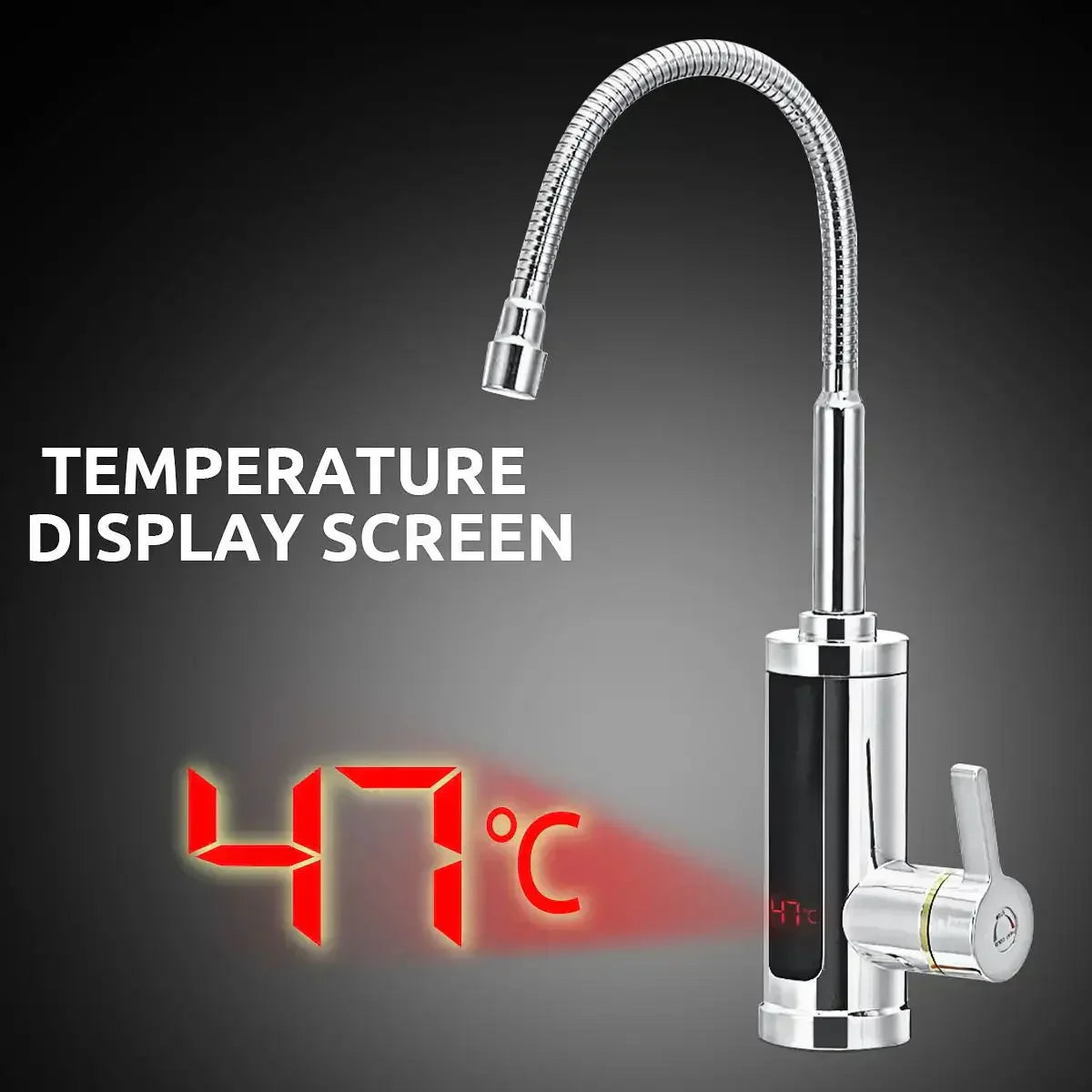 Instant Hot Water Kitchen Faucet - Electric Tap with Thermostat
