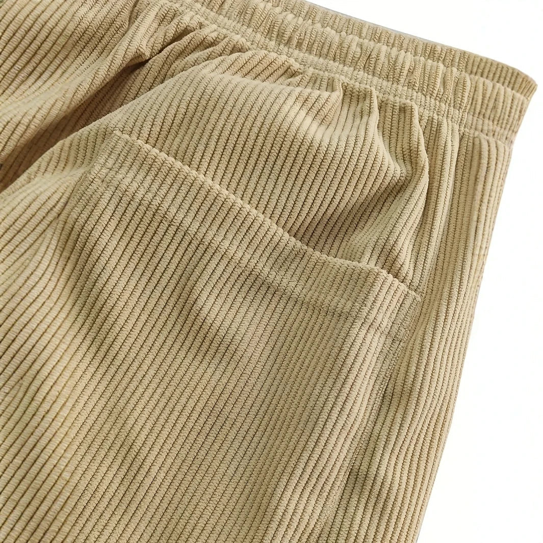 Relaxed Fit Straight Leg Mens Pants