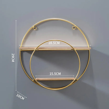 Modern Double Tier Wall Shelf