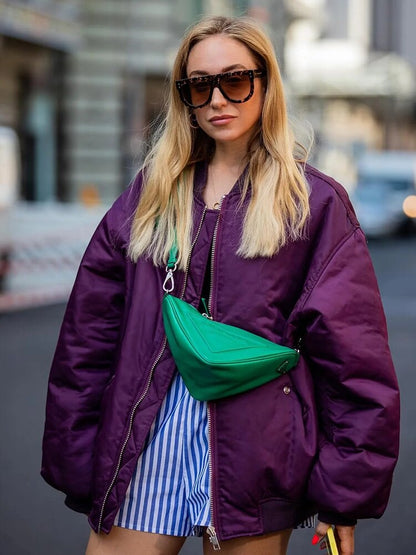 Sabrina | Stylish oversized bomber jacket