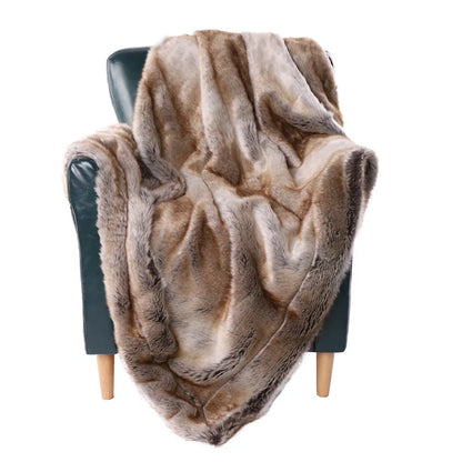 Plush Faux Fur Blanket - Soft and Warm Throw