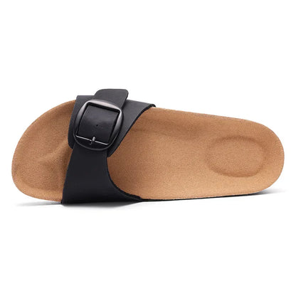 Earth Tone Buckle Sandals