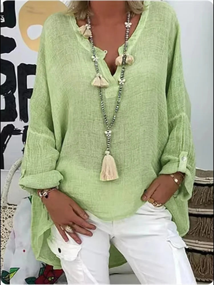 Loose Fit Casual Women's Blouse