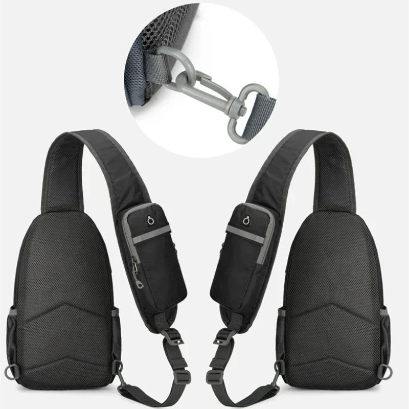 Waterproof Crossbody Daypack with Multiple Pockets